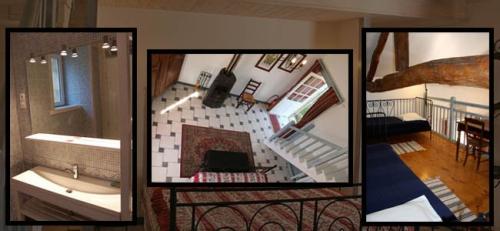 Mezzanine chambre de Nicolas avec 2 lits simple